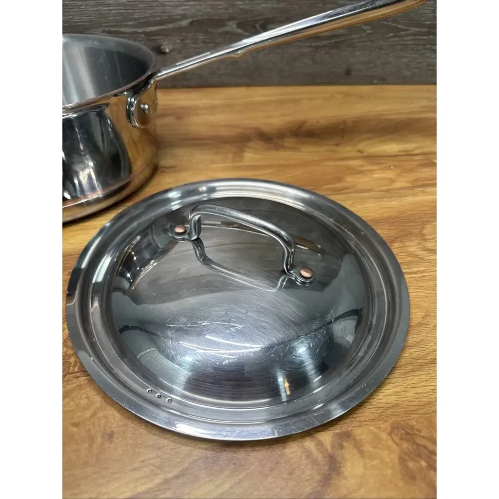 All-Clad 3-QT Copper Core 5-Ply Bonded Sauce pan with Matching Lid